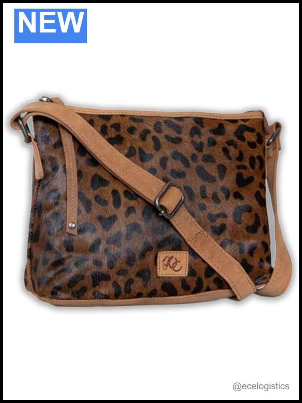 Full Grain Leather Concealed Carry Crossbody Purse with Locking YKK Zippers